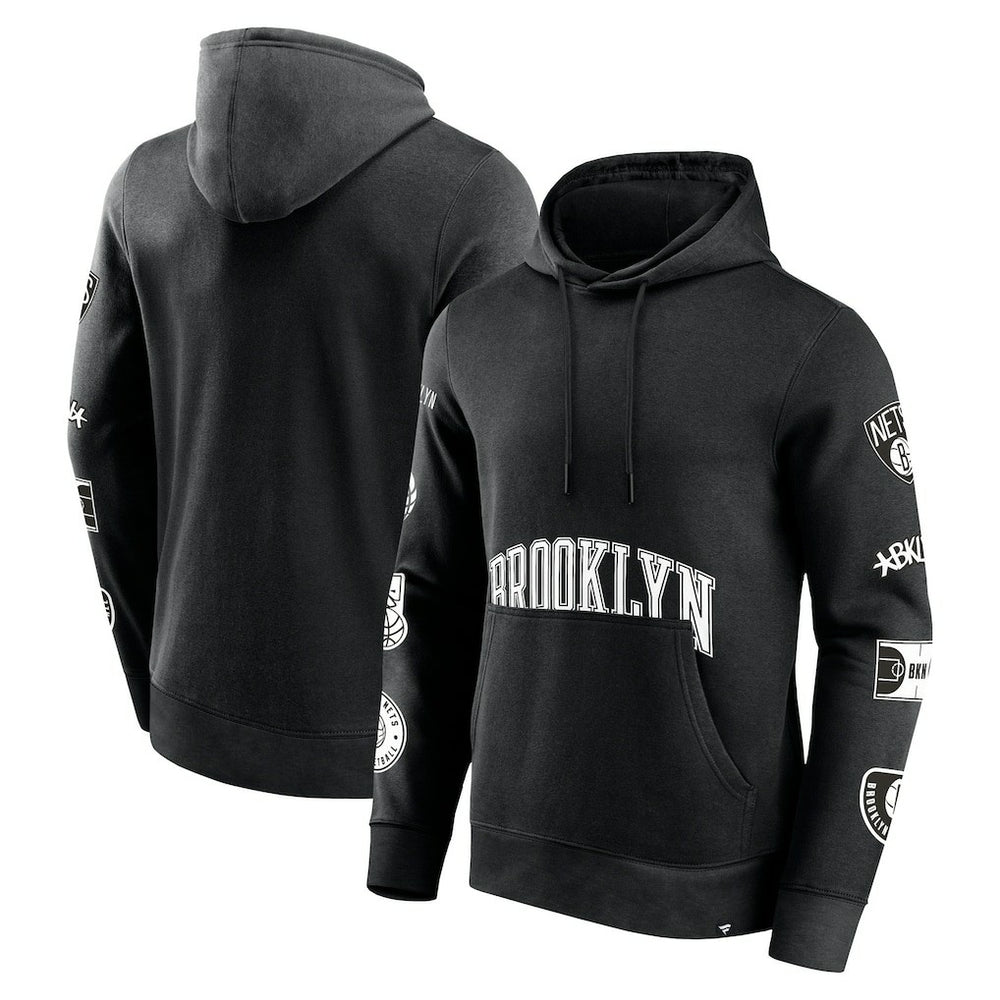Brooklyn Nets Home Court Pullover Hoodie - Black shop