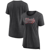 Miami Heat Women's League Leader Tri-Blend T-Shirt - Heather Charcoal outlet