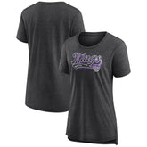 Sacramento Kings Women's League Leader Tri-Blend T-Shirt - Heather Charcoal shop