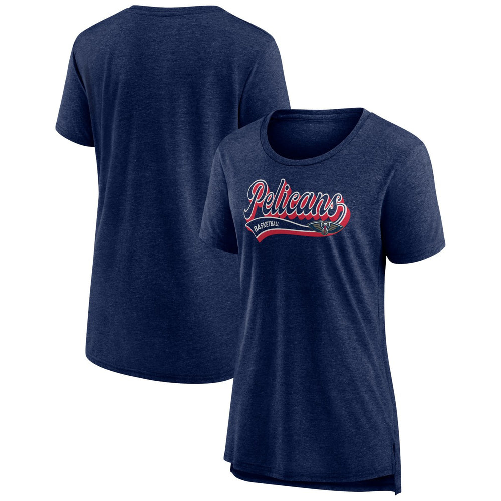 New Orleans Pelicans Women's League Leader Tri-Blend T-Shirt - Heather Navy online