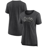 San Antonio Spurs Women's League Leader Tri-Blend T-Shirt - Heather Charcoal cheap