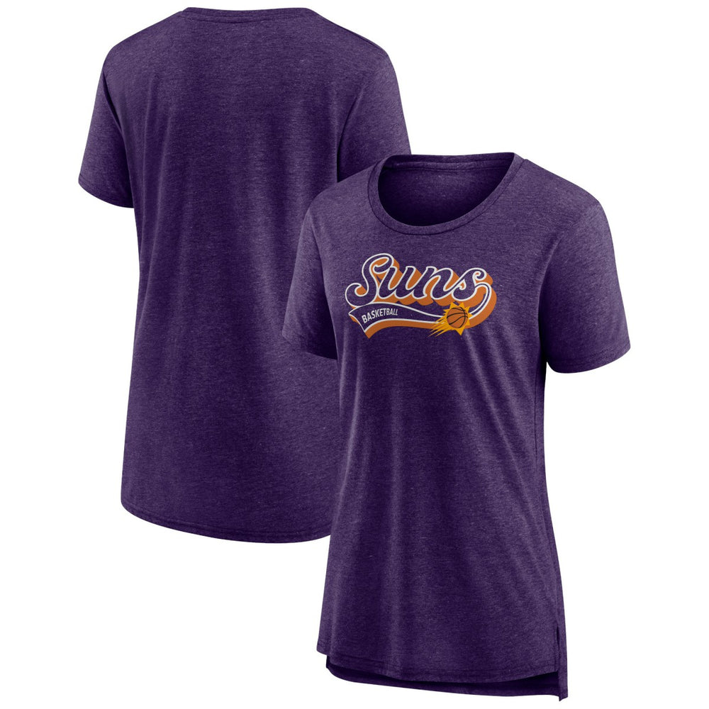 Phoenix Suns Women's League Leader Tri-Blend T-Shirt - Heather Purple discount