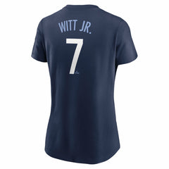 Bobby Witt Jr. Kansas City Royals Women's City Connect Fuse Name & Number T-Shirt Navy