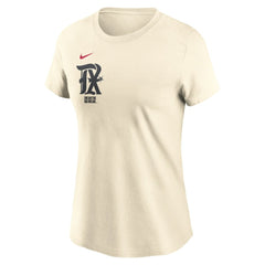 Texas Rangers Women's City Connect Fuse Name & Number T-Shirt Cream
