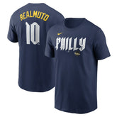 J.T. Realmuto Philadelphia Phillies 2024 City Connect Fuse Player Name & Number T-Shirt Navy