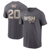 Keibert Ruiz Washington Nationals City Connect Fuse Name & Number T-Shirt Gray