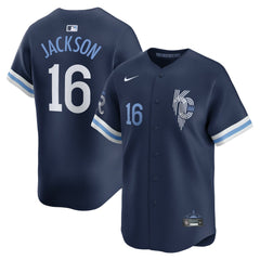 Bo Jackson Kansas City Royals City Connect Retired Player Jersey Navy