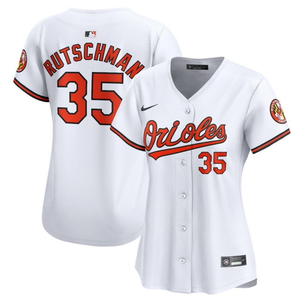 Adley Rutschman Baltimore Orioles Women's Home Limited Player Jersey White