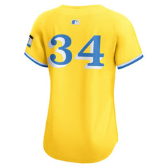 David Ortiz Boston Red Sox Women's City Connect Retired Player Jersey Gold