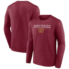 Washington Commanders Advance to Victory Long Sleeve T-Shirt - Burgundy sale