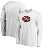 San Francisco 49ers Team Lockup Long Sleeve T-Shirt - White sale