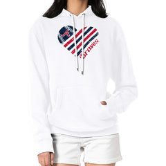 Atlanta Braves G-III 4Her by Carl Banks Women's Heart Fleece Pullover Hoodie White