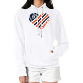 Detroit Tigers G-III 4Her by Carl Banks Women's Heart Fleece Pullover Hoodie White