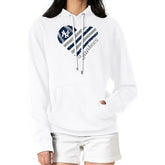 New York Yankees G-III 4Her by Carl Banks Women's Heart Fleece Pullover Hoodie White