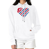 Philadelphia Phillies G-III 4Her by Carl Banks Women's Heart Fleece Pullover Hoodie White