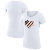 San Francisco Giants G-III 4Her by Carl Banks Women's Super-Slim Fit Lightweight Heart Graphic T-Shirt White