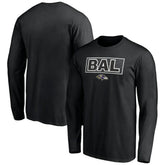 Baltimore Ravens Squad Throwbacks Long Sleeve T-Shirt - Black discount