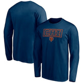 Chicago Bears Squad Throwbacks Long Sleeve T-Shirt - Navy for sale