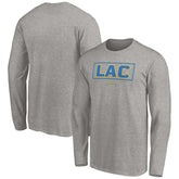 Los Angeles Chargers Squad Throwbacks Long Sleeve T-Shirt - Heather Gray online