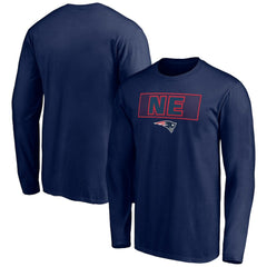New England Patriots Squad Throwbacks Long Sleeve T-Shirt - Navy sale