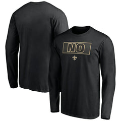New Orleans Saints Squad Throwbacks Long Sleeve T-Shirt - Black cheap