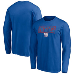 New York Giants Squad Throwbacks Long Sleeve T-Shirt - Royal outlet