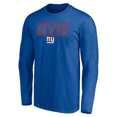 New York Giants Squad Throwbacks Long Sleeve T-Shirt - Royal outlet