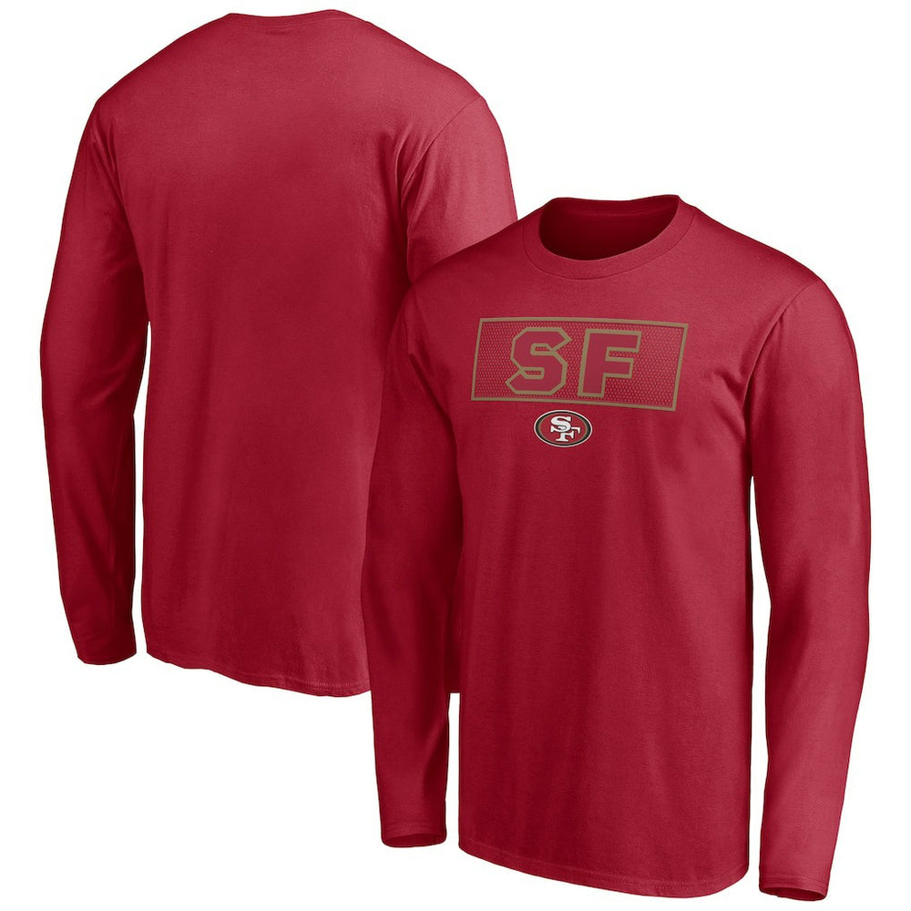 San Francisco 49ers Squad Throwbacks Long Sleeve T-Shirt - Scarlet cheap