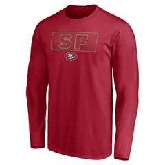 San Francisco 49ers Squad Throwbacks Long Sleeve T-Shirt - Scarlet cheap