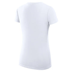Athletics G-III 4Her by Carl Banks Women's Super-Slim Fit Lightweight Heart V-Neck T-Shirt White