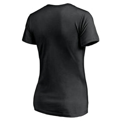 Philadelphia Eagles Women's Depth Chart V-Neck T-Shirt - Black on sale