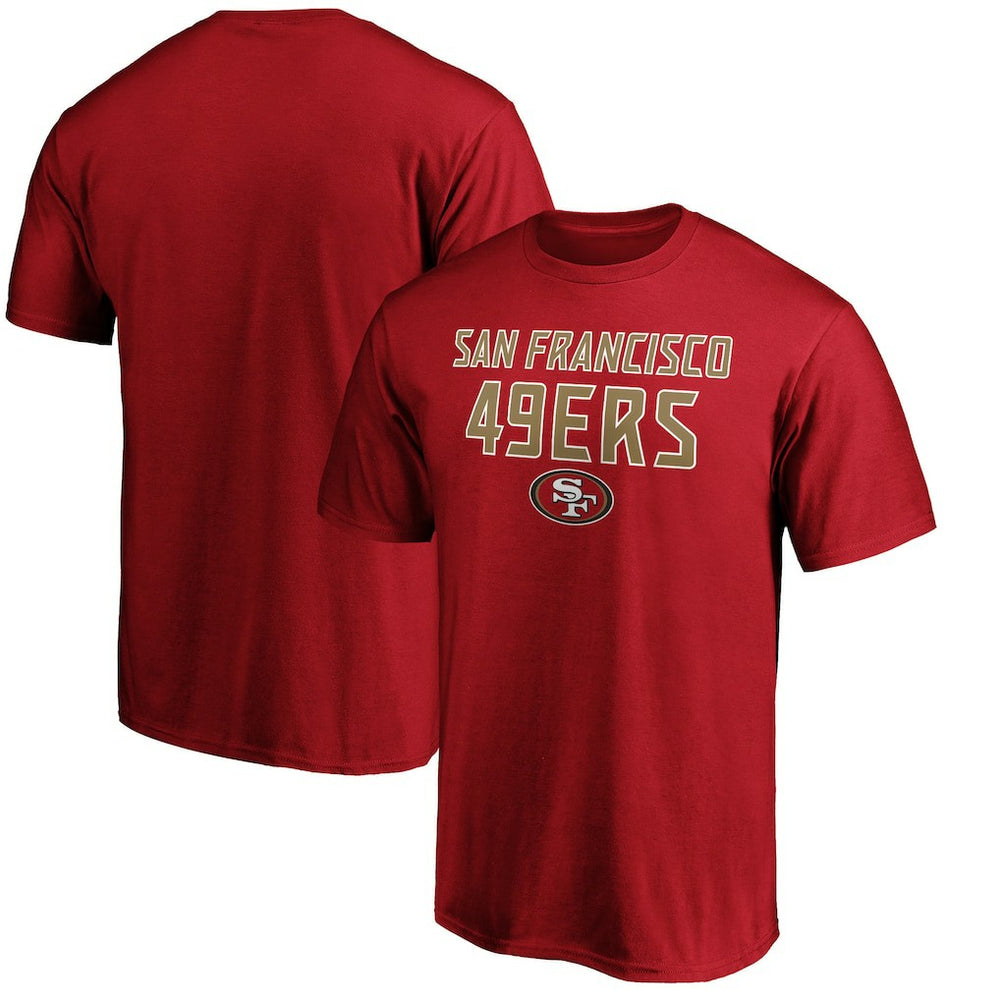 San Francisco 49ers Game Day Stack T-Shirt - Scarlet cheap