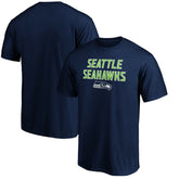 Seattle Seahawks Game Day Stack T-Shirt - College Navy cheap