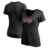 Atlanta Falcons Women's Mascot In Bounds V-Neck T-Shirt - Black on sale