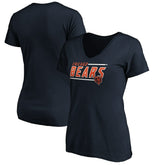 Chicago Bears Women's Mascot In Bounds V-Neck T-Shirt - Navy on sale