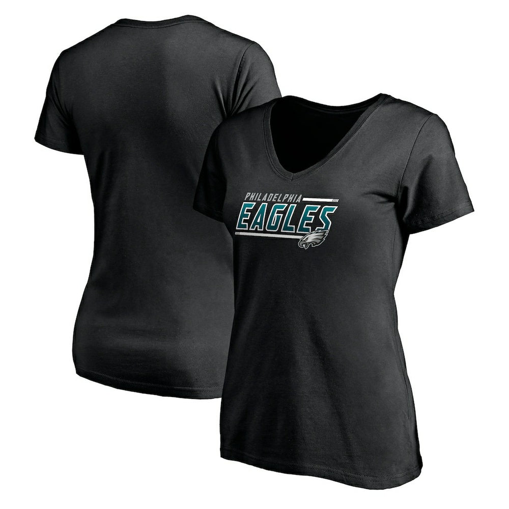 Philadelphia Eagles Women's Mascot In Bounds V-Neck T-Shirt - Black online