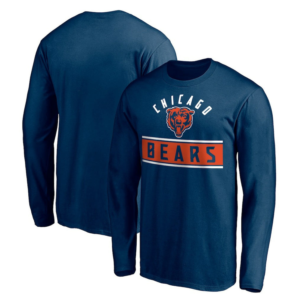 Chicago Bears Team Arch Knockout Long Sleeve T-Shirt - Navy cheap