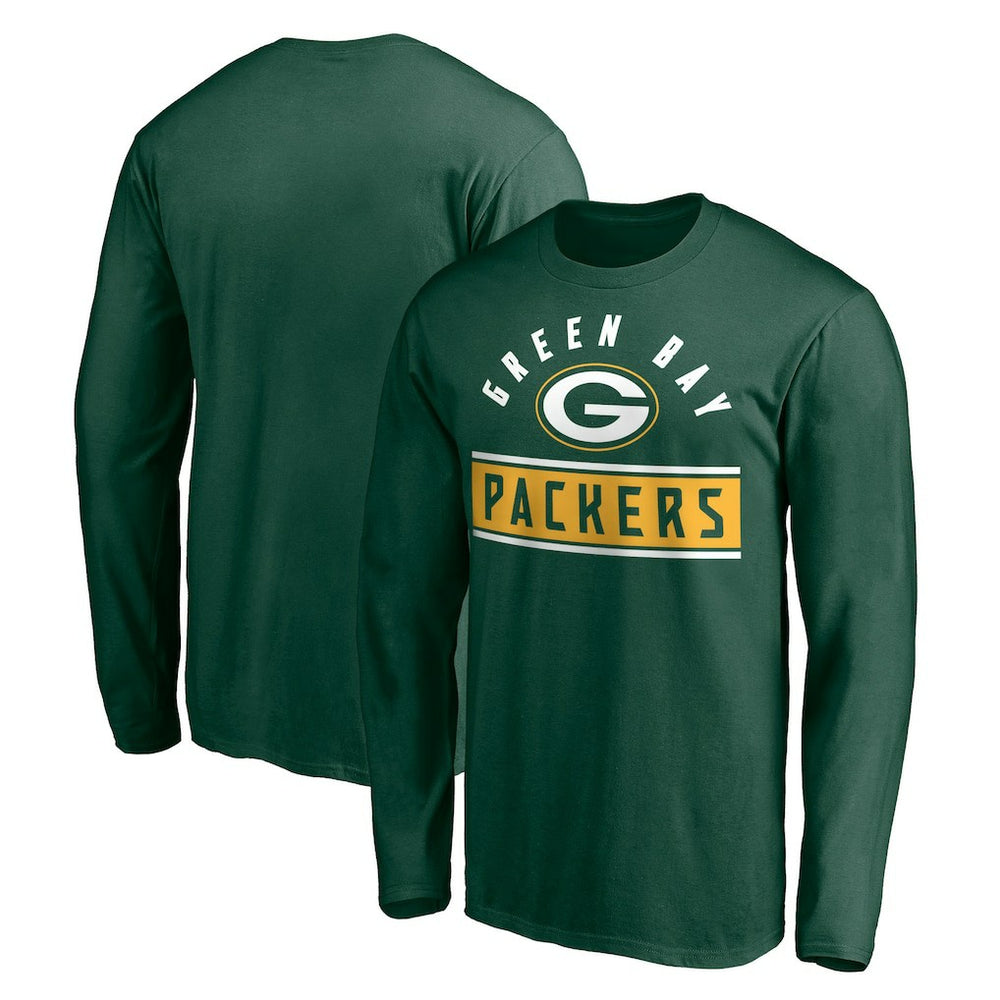 Green Bay Packers Team Arch Knockout Long Sleeve T-Shirt - Green outlet