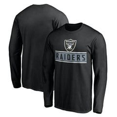 Las Vegas Raiders Team Arch Knockout Long Sleeve T-Shirt - Black sale