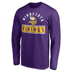 Minnesota Vikings Team Arch Knockout Long Sleeve T-Shirt - Purple outlet