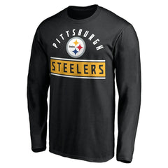 Pittsburgh Steelers Team Arch Knockout Long Sleeve T-Shirt - Black discount
