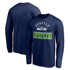 Seattle Seahawks Team Arch Knockout Long Sleeve T-Shirt - College Navy on sale