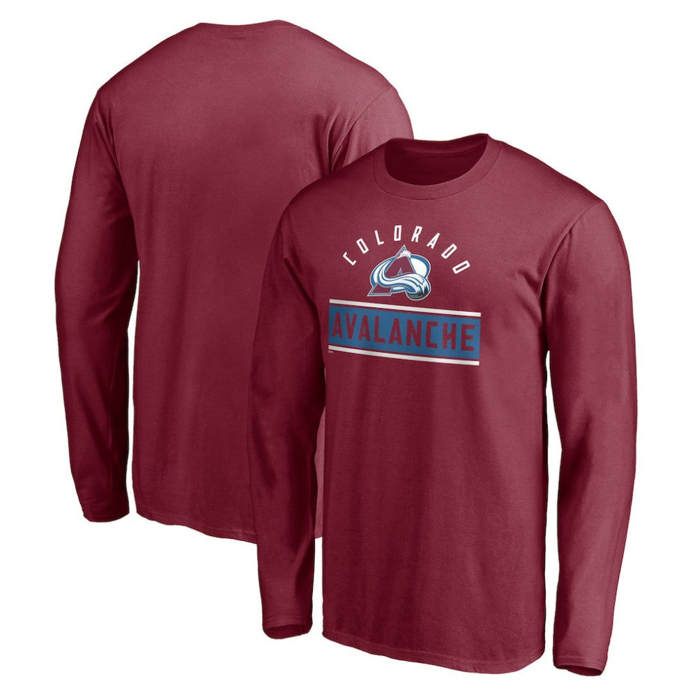 Colorado Avalanche Team Arch Knockout Long Sleeve T-Shirt - Burgundy T-shirts