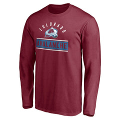 Colorado Avalanche Team Arch Knockout Long Sleeve T-Shirt - Burgundy T-shirts