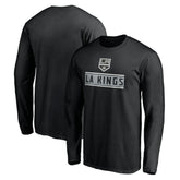 Los Angeles Kings Team Arch Knockout Long Sleeve T-Shirt - Black T-shirts