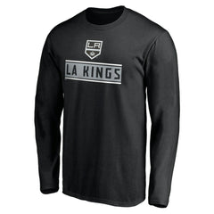 Los Angeles Kings Team Arch Knockout Long Sleeve T-Shirt - Black T-shirts