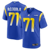 Warren McClendon Jr. Los Angeles Rams Team Game Jersey - Royal discount
