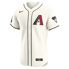 Arizona Diamondbacks Home Elite Patch Jersey White