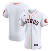 Houston Astros Home Elite Patch Jersey White