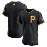 Pittsburgh Pirates Alternate Vapor Premier Elite Patch Jersey Black